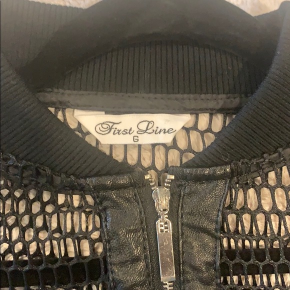 Mesh Bomber Jacket, Ribbon detailing - Picture 3 of 5